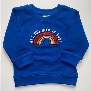 NWT “All You Need Is Love” Sweatshirt